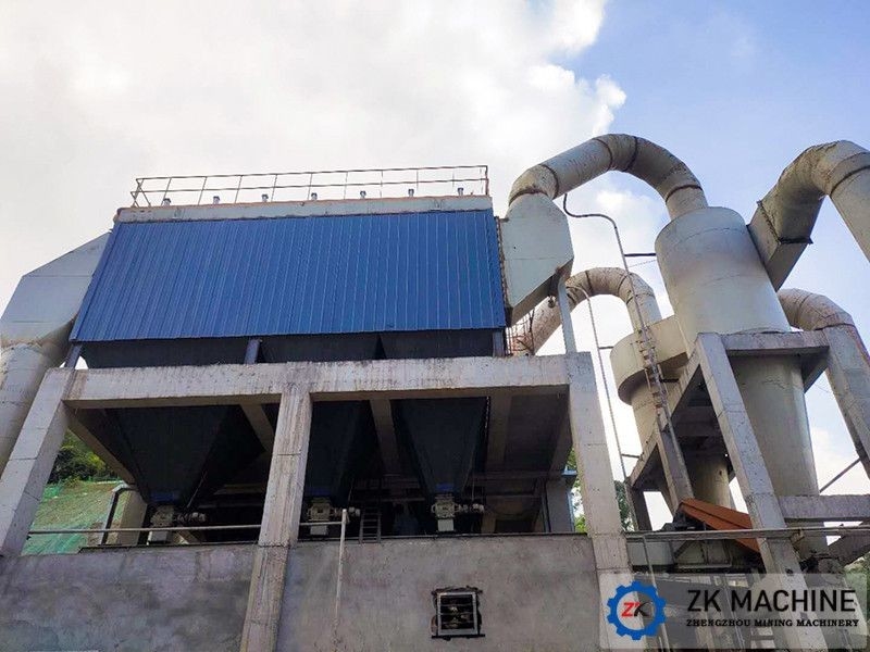 Máquina de filtro de bolsas de pulso en línea industrial para planta de cemento