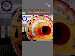 Molino de bolas de proceso seco 6.5-24 T Medio de molienda y potencia del motor para molienda precisa